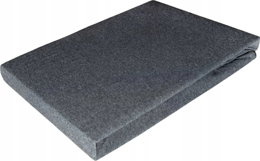 Antracit Lepedő 160x200cm 30cm Gumis Pamut 100% Erős