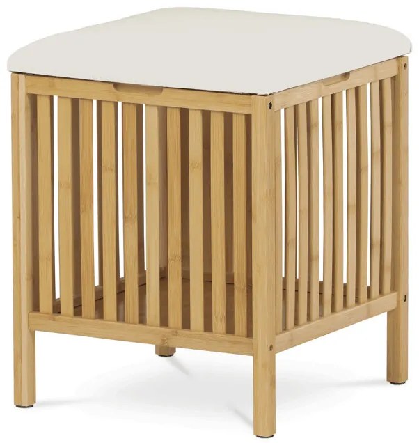 Tárolós Puff, Bambusz, Natúr. DR-B066 NAT