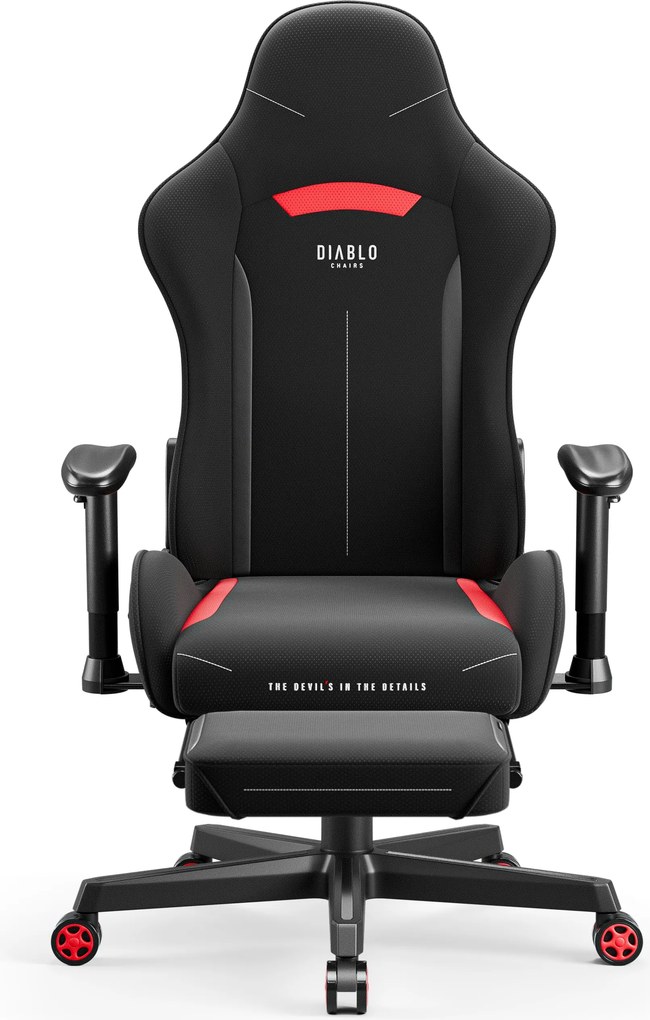 Gamer szék szövet Normal Size, fekete-piros: Diablo X-Starter