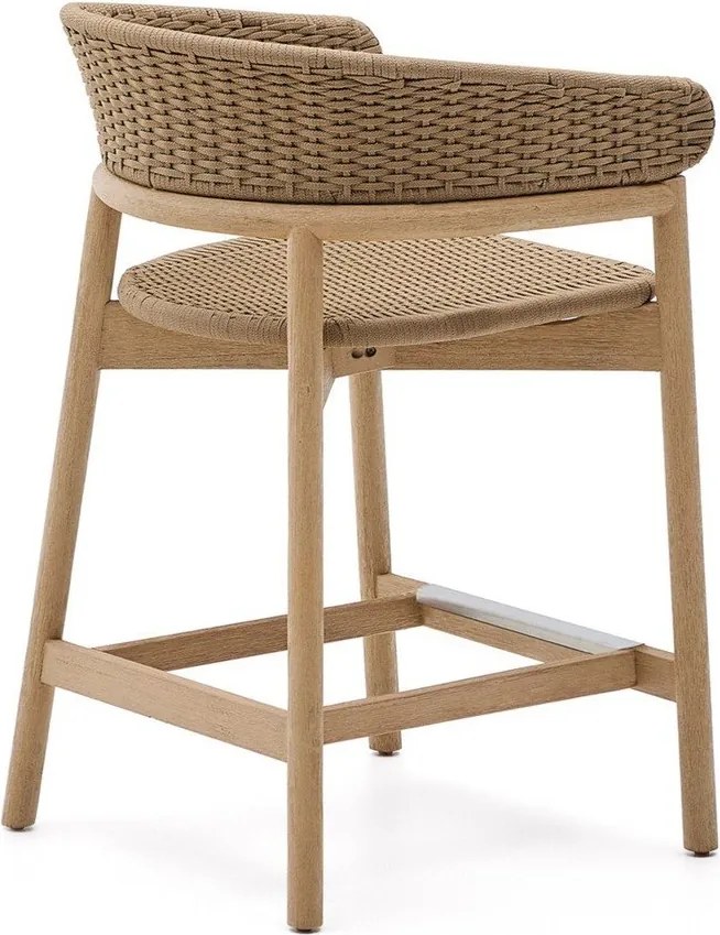 Natúr színű tömörfa kerti bárszék Arinella – Kave Home