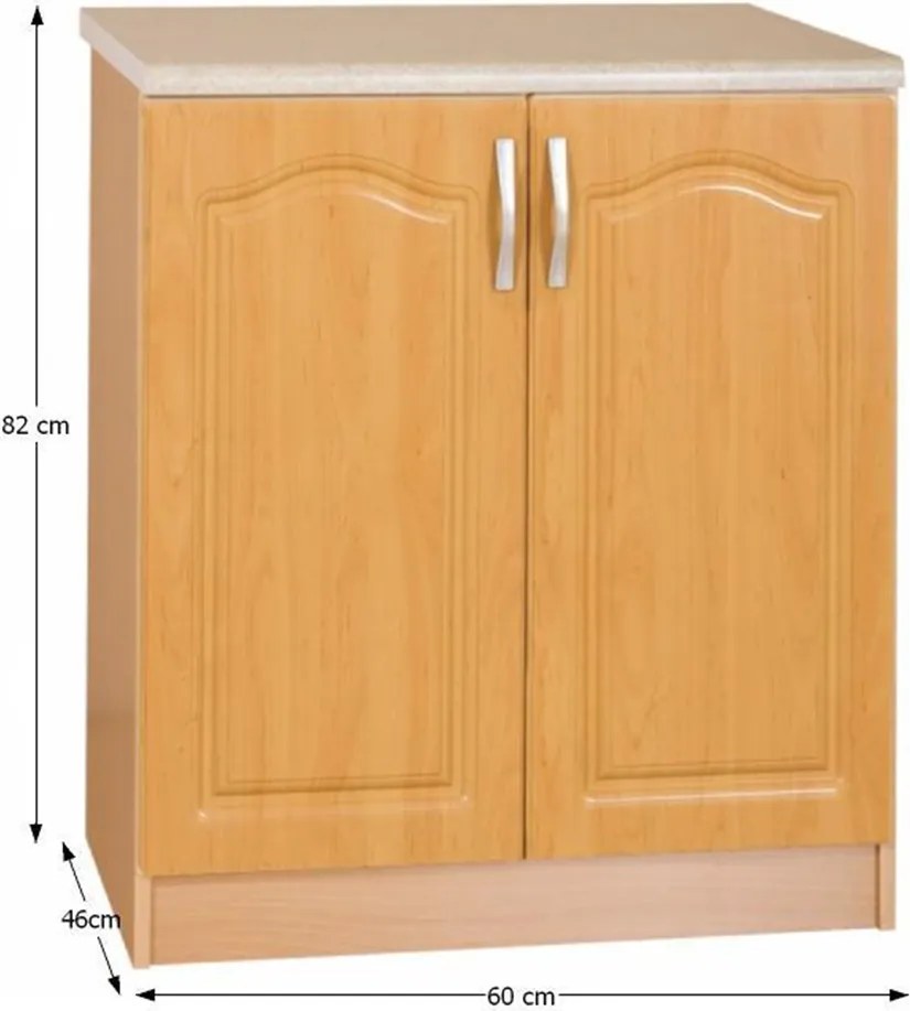 Konyha szekrény, éger, LORA MDF NEW KLASIK S60