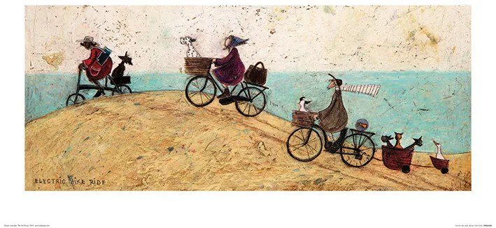 Művészeti nyomat Sam Toft - Electric Bike Ride