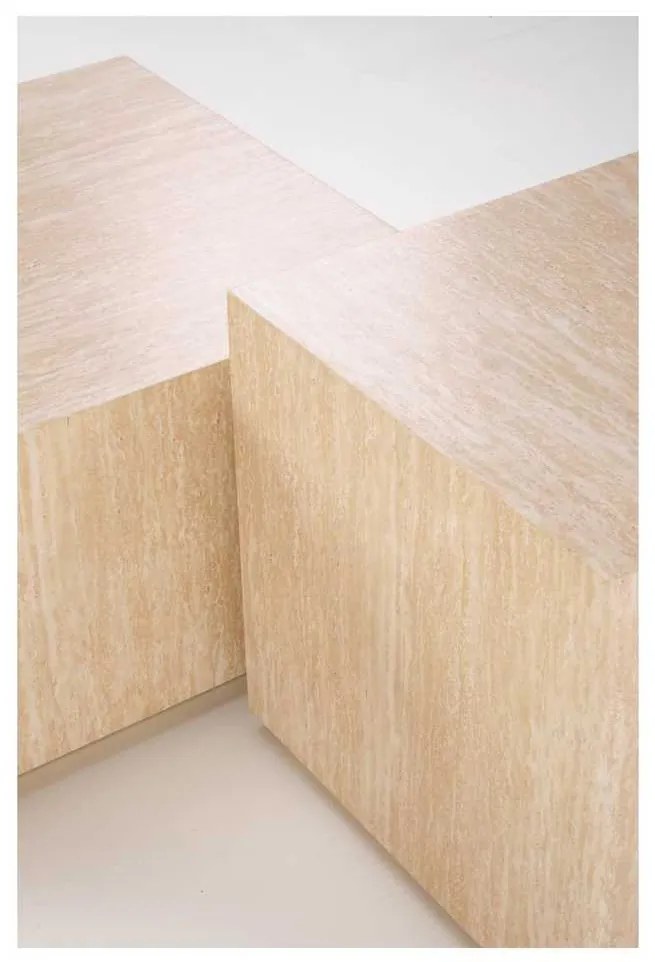 Palmer dohányzóasztal - négyzet, bézs