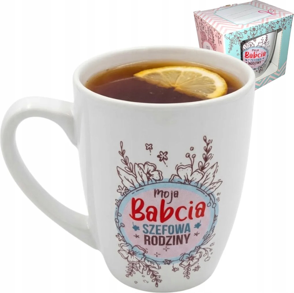 Nagymama Bögre 300 ML Dobozban Ajándék Nagymama Nap Születésnap Névnap