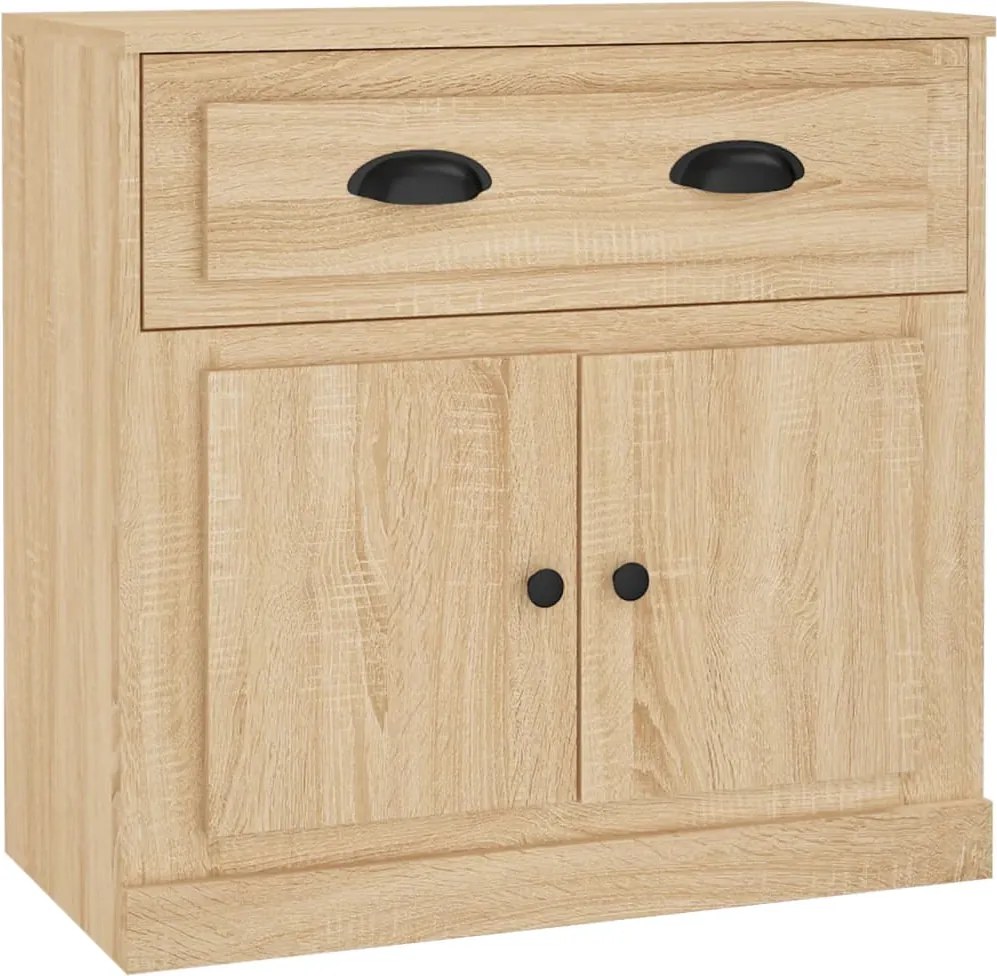 vidaXL sonoma tölgy színű szerelt fa tálalószekrény 70x35,5x67,5 cm