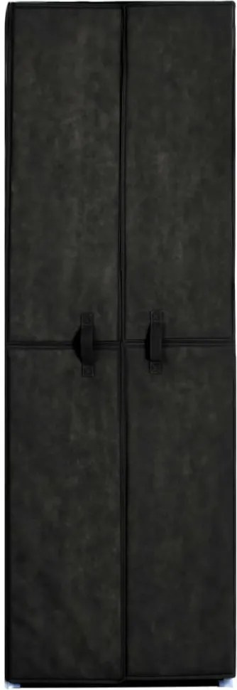 fekete szövet cipősszekrény 60 x 30 x 166 cm