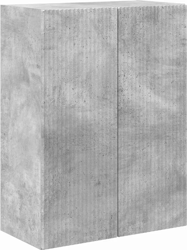 vidaXL TV Fali Szekrény Beton Szürke 59,5 x 31 x 80 cm Faanyag