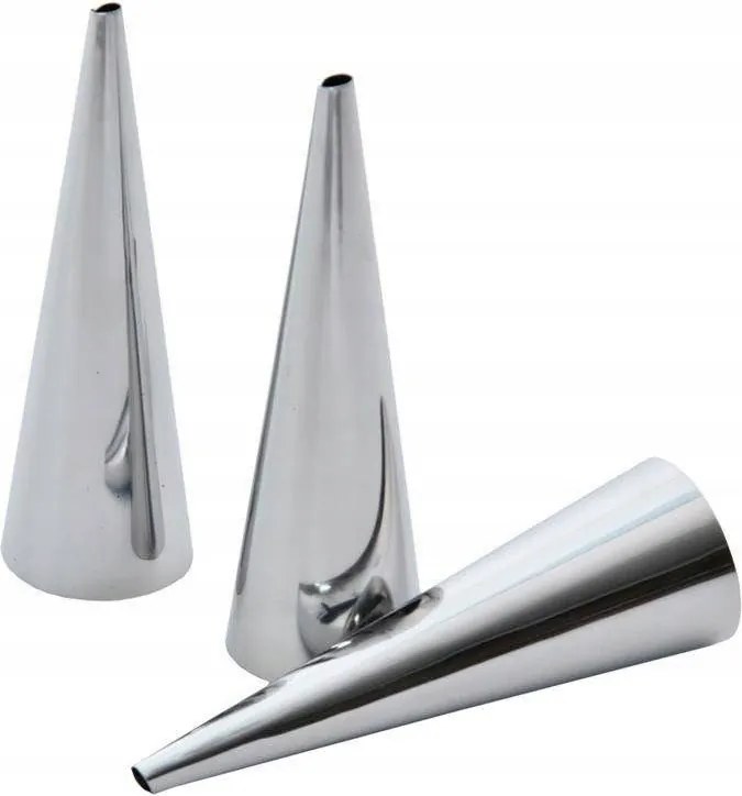 Acél Tölcsérformák 3 Db-os Kekszkrémes Tölcsérformák Házi Fagylalt