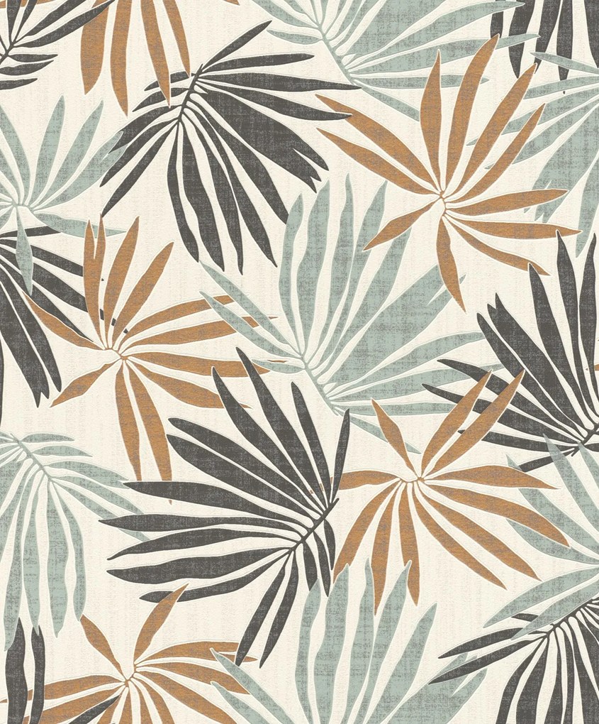 Fali tapéta színes trópusi levelek világos háttér Yucatan 535433 Rasch