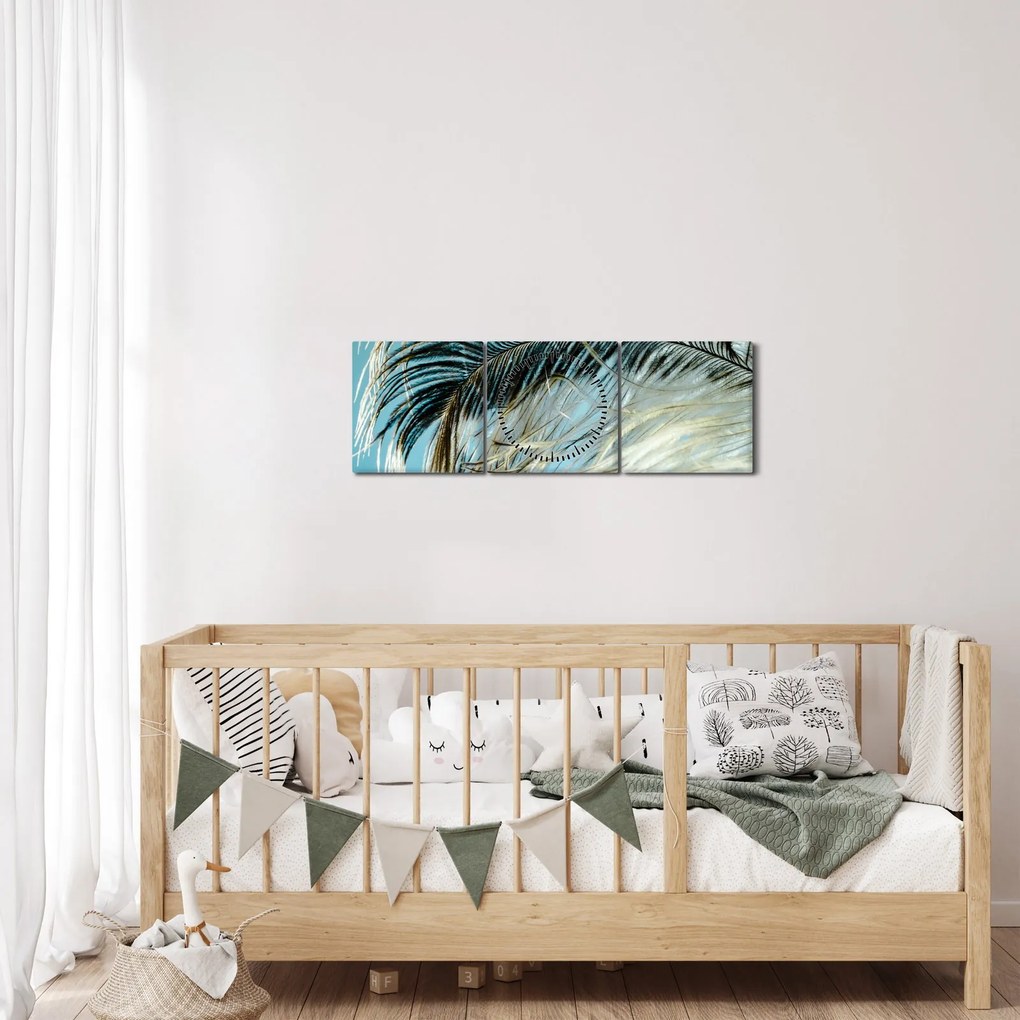 Tollas kép (órával) (90x30 cm)