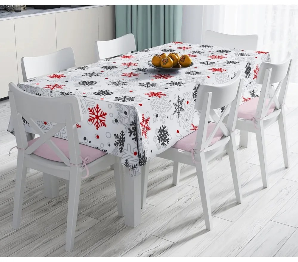 Red Christmas karácsonyi pamutkeverék asztalterítő, 140 x 180 cm - Minimalist Cushion Covers