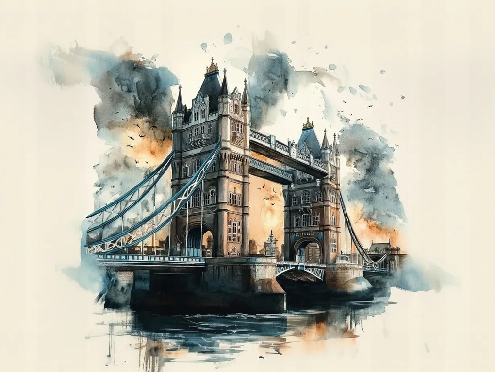 Vászonkép Canvas Város London Tower Bridge Híd Építészet 100x75