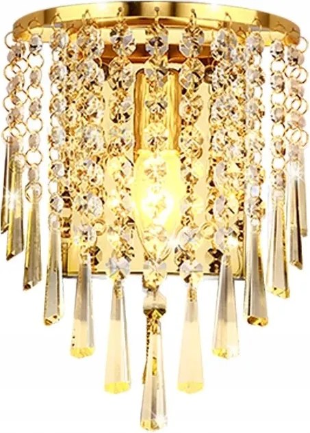 Kristály fali lámpa kristály arany kristályok