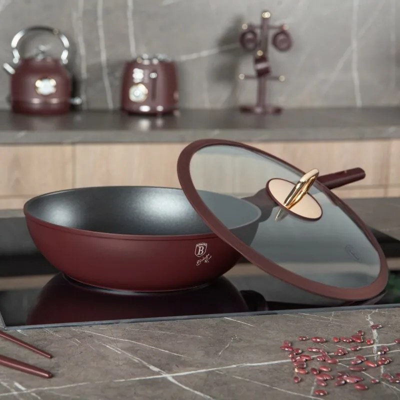 BerlingerHaus Wok fedéllel Leonardo 28 cm