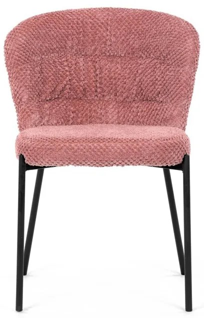 Étkezőszék rózsaszín bouclé szövettel. CT-W1077 PINK2