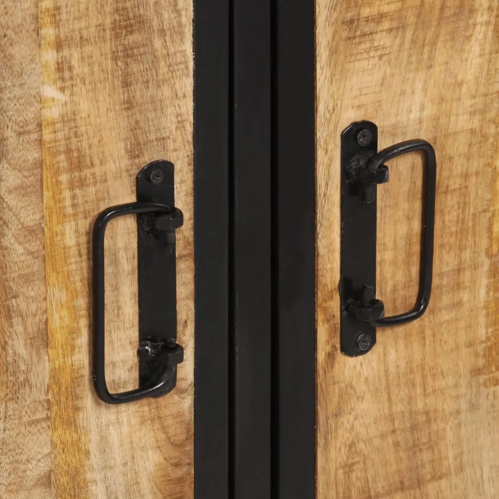 tömör nyers mangófa tálalószekrény 100 x 35 x 70 cm