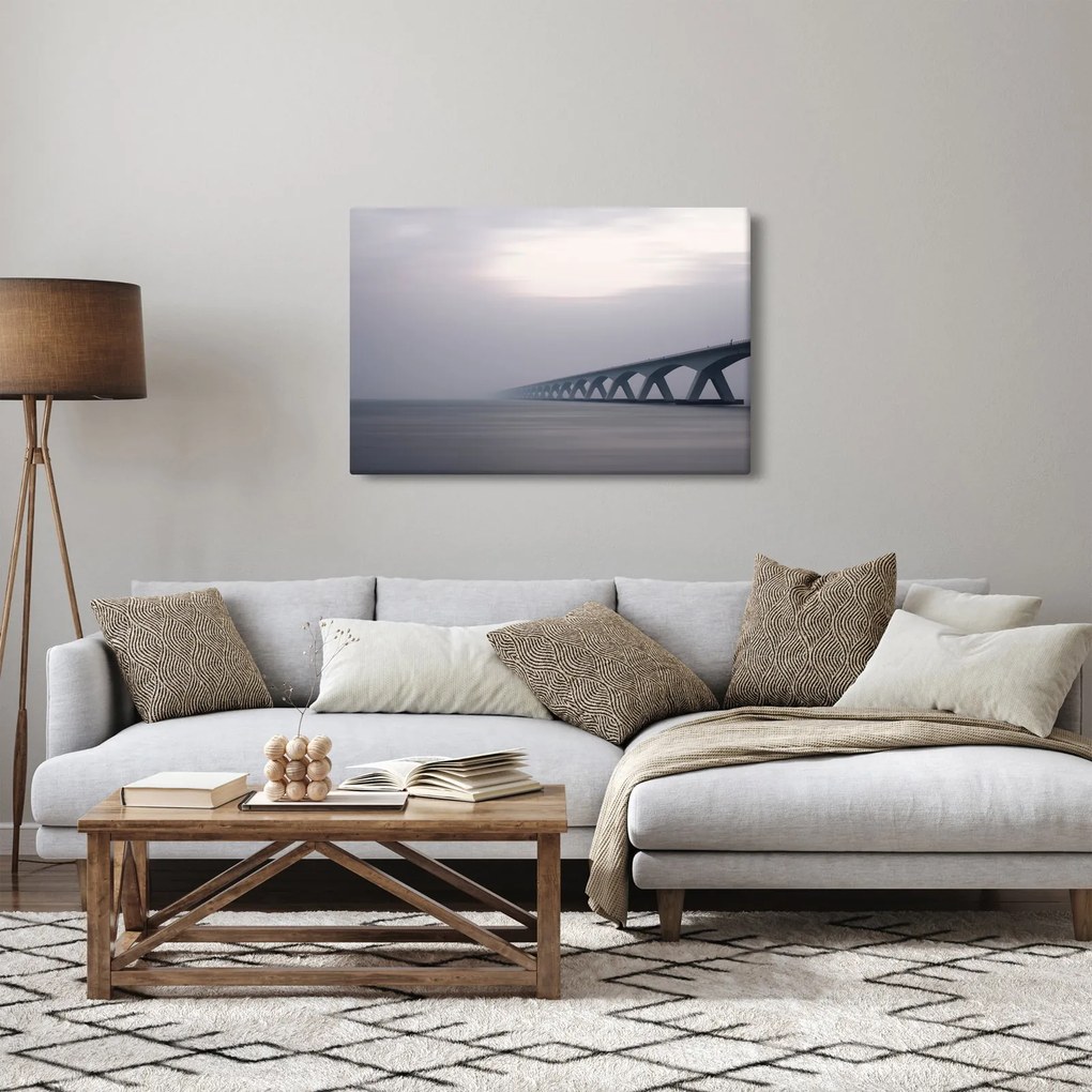 Egy híd képe a ködben (90x60 cm)