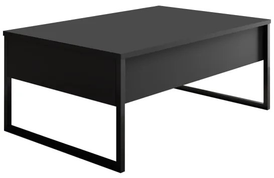Kávésasztal LUXE 40x90 cm antracit/fekete