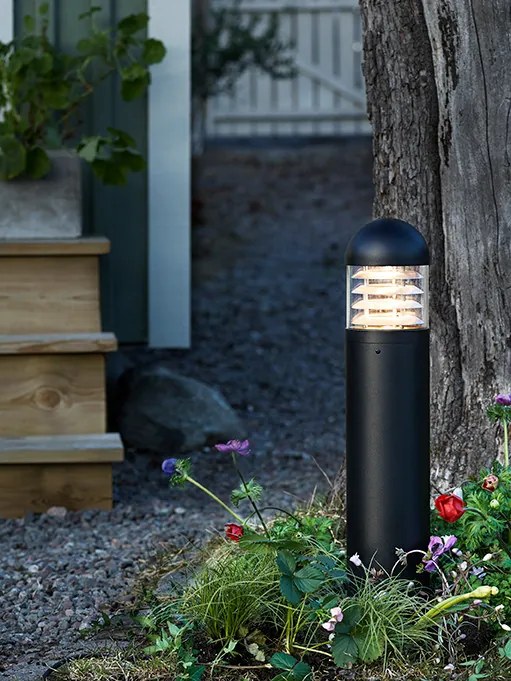 MARKSLÖJD 106933 GARDEN24 Modern Kültéri Állólámpa Fekete, Átlátszó LED IP44
