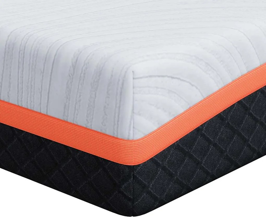 vidaXL Matrac Fehér és Szürke 70 x 200 cm Jacquard szövet