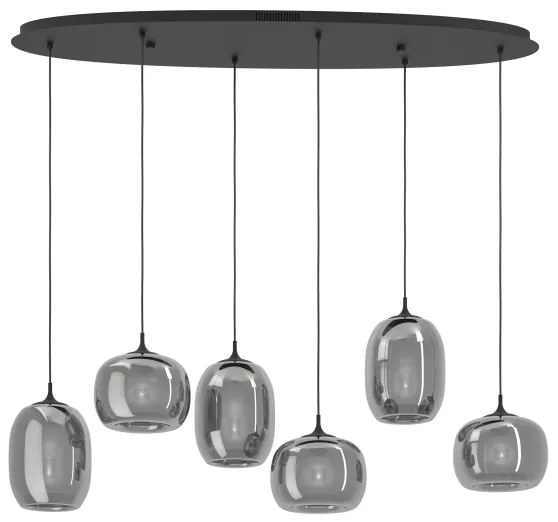 Eglo 390415 - LED Dimmelhető csillár zsinóron LARVA 6xLED/3,7W/230V 2700-6500K + távirányító