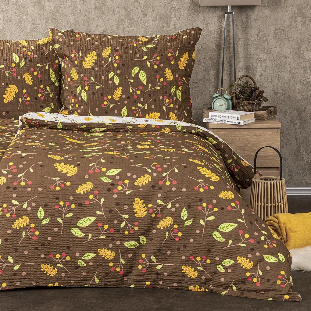 4Home Ősz krepp ágyneműhuzat, 140 x 200 cm, 70 x 90 cm, 140 x 200 cm, 70 x 90 cm