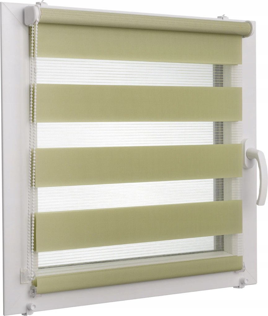 Roló Nappal és Éjszaka Balkonra, Egyedi Méretre Készítve 80x230 CM Zöld