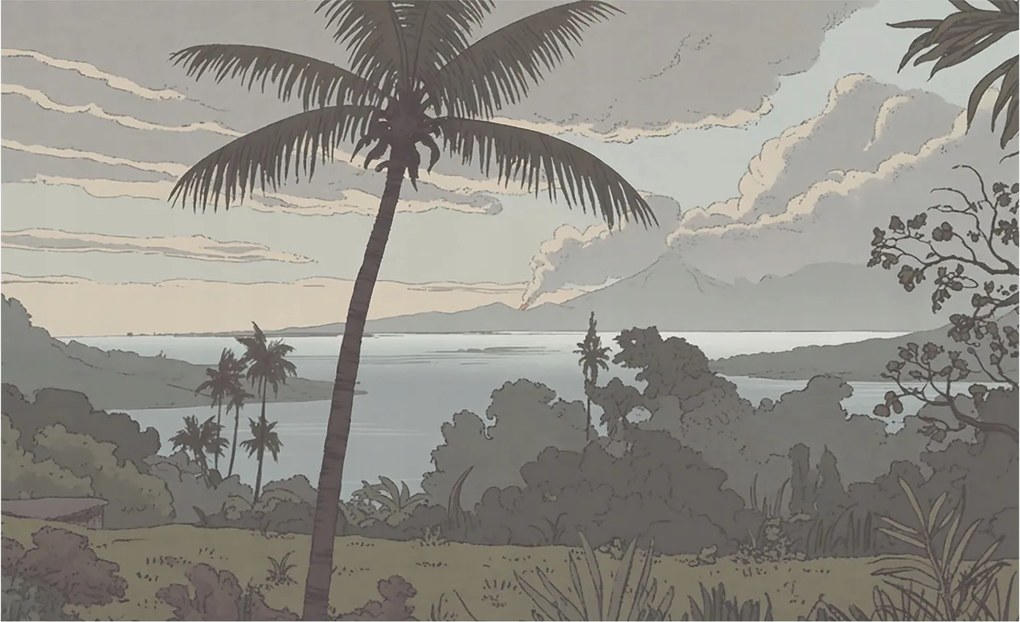 Stílusos Dekoratív fotótapéta Flizelin Egzotikus tájkép 416x254 Ragasztó