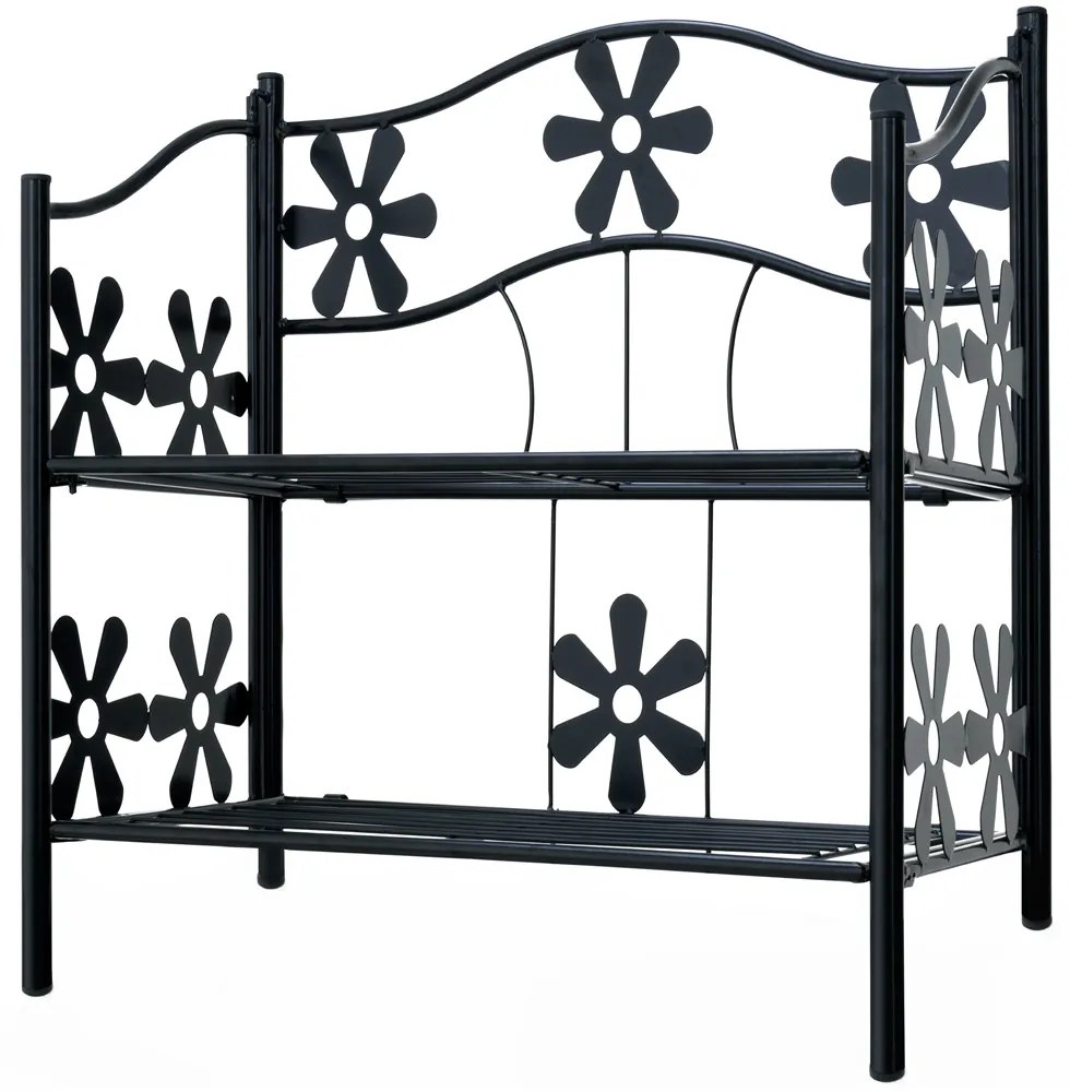 Deuba Fém polc virágmintával - 60x30x50 cm