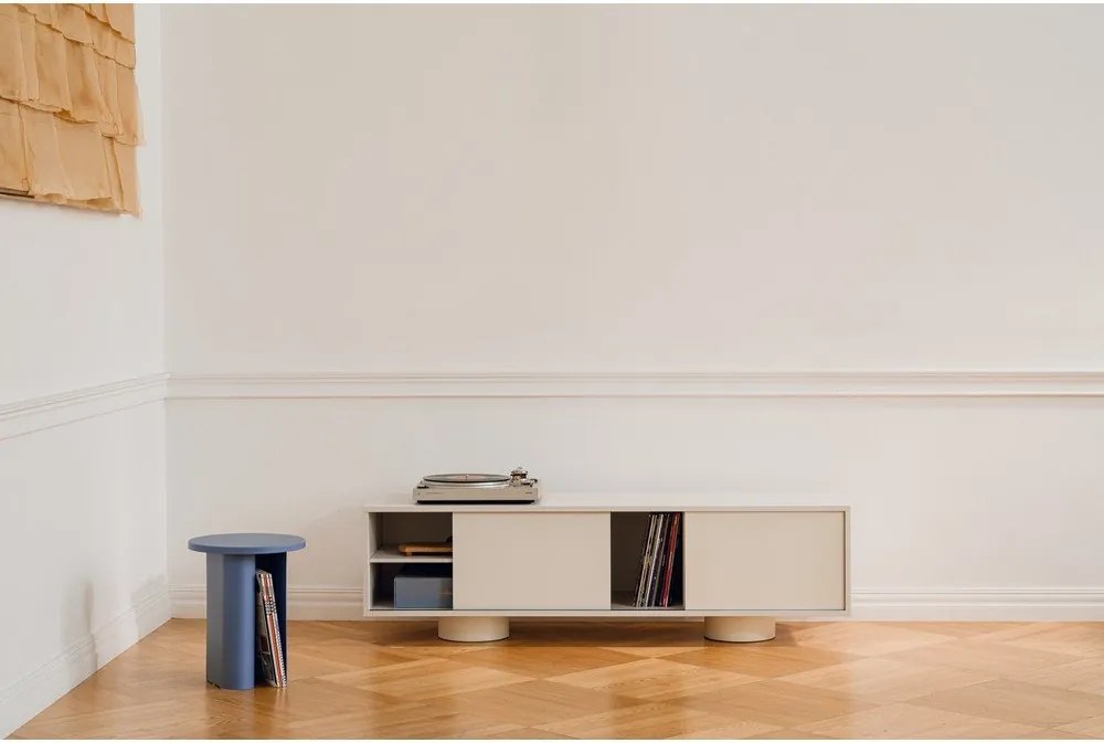 Szürkésbézs TV-állvány 160x48x42 cm Taro – noo.ma