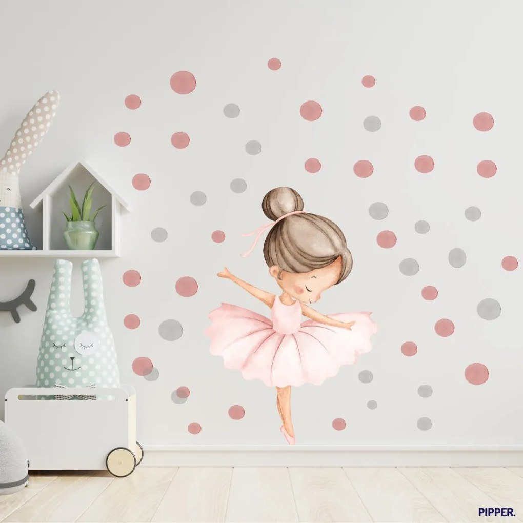 PIPPER. Textil falmatrica "Balett-táncos"