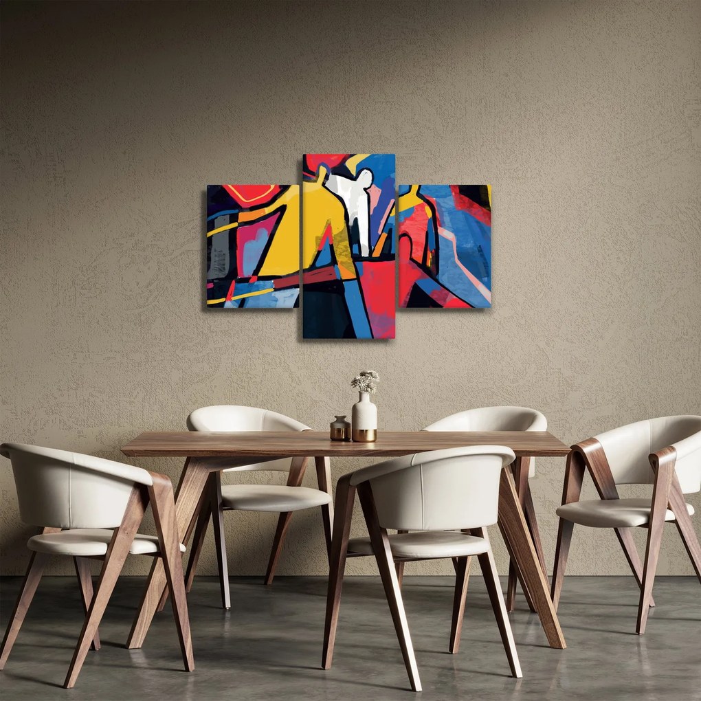 Kép - A férfiak absztrakciója (90x60 cm)