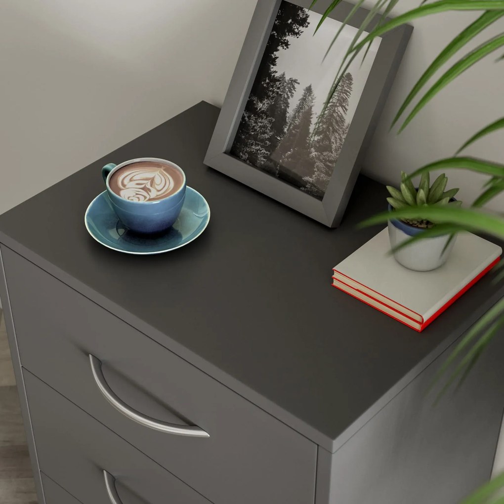 ELOISE éjjeliszekrény világítással, 54x39x28cm, antracit Casaria