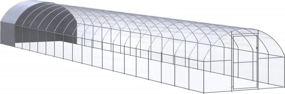 vidaXL kültéri horganyzott acél tyúkól 3 x 20 x 2 m