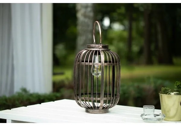 LED Napelemes lámpa LORETA 1xE27/1,2V 600 mAh IP44