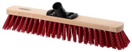 Tolóseprű, kültéri, fa, 40 cm, BONUS Maddox, piros (KHT1124)