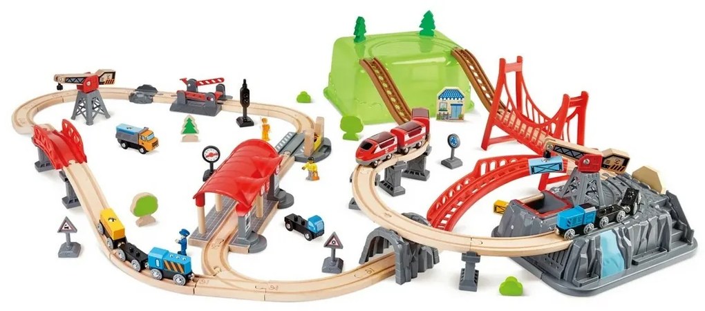 Hape Train pálya játékdobozzal
