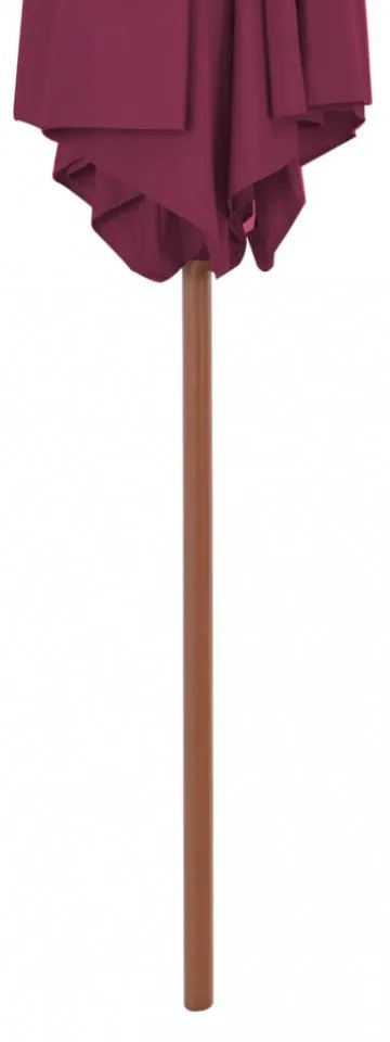 bordó kültéri napernyő farúddal 270 cm