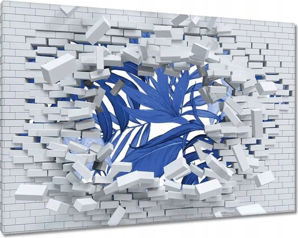 Festmények 120x80 Classic Blue Monstera