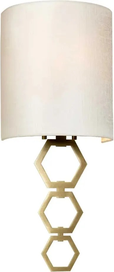 Elstead Clark fali lámpa arany sárgaréz lámpaernyővel E27 60W 19cm IP20