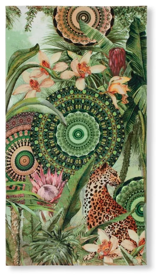 Zöld strandtörölköző 100x180 cm – HIP