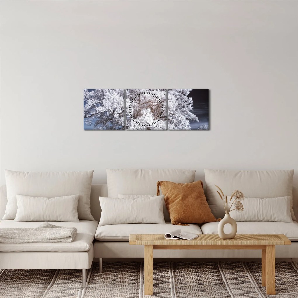 Kép - Hófehérke fa (órával) (90x30 cm)