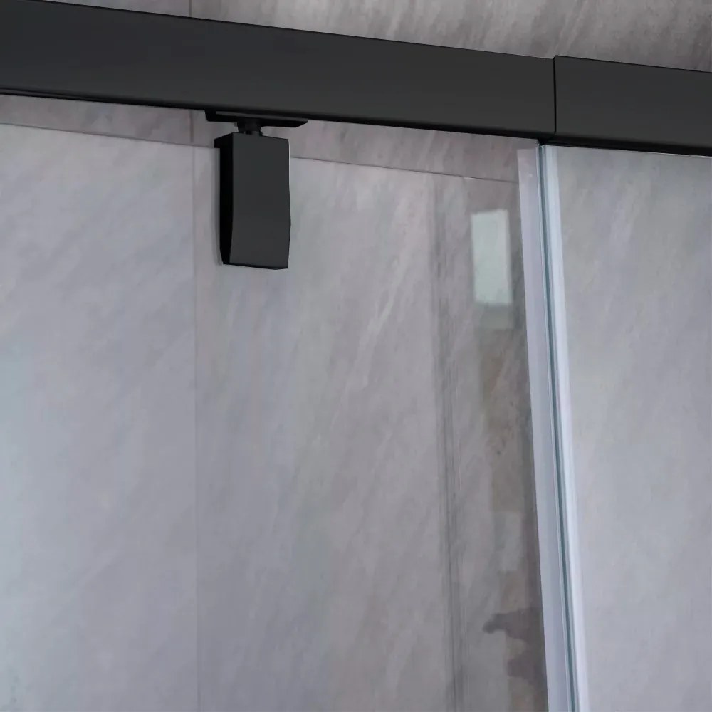 Flexi állítható zuhanyajtó 86-101x185 cm fekete