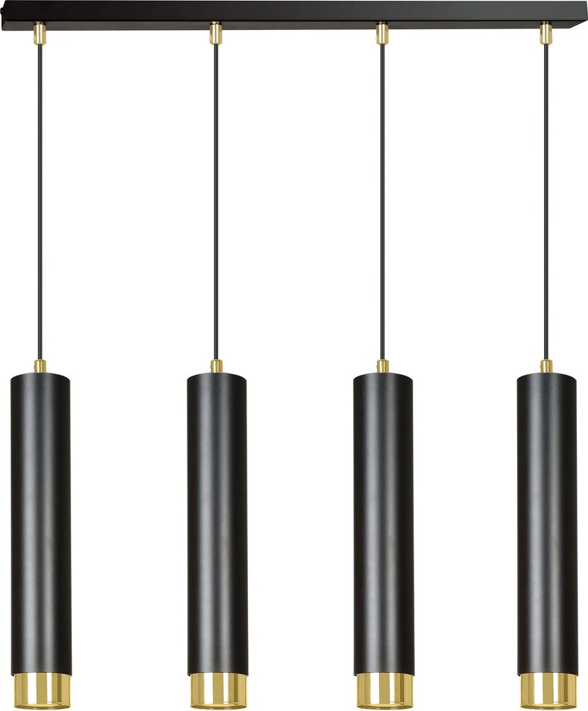 Emibig modern függeszték kibo fekete arany emi644/4
