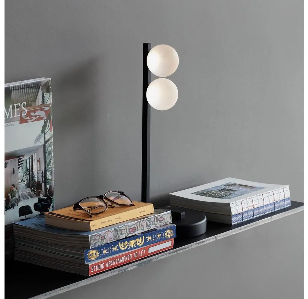 Ideal Lux - LED Asztali lámpa PING PONG 2xLED/3W/230V CRI 90 fekete