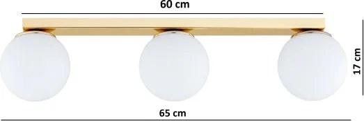 Brilagi - Spotlámpa MILO 3xE27/60W/230V aranyszínű