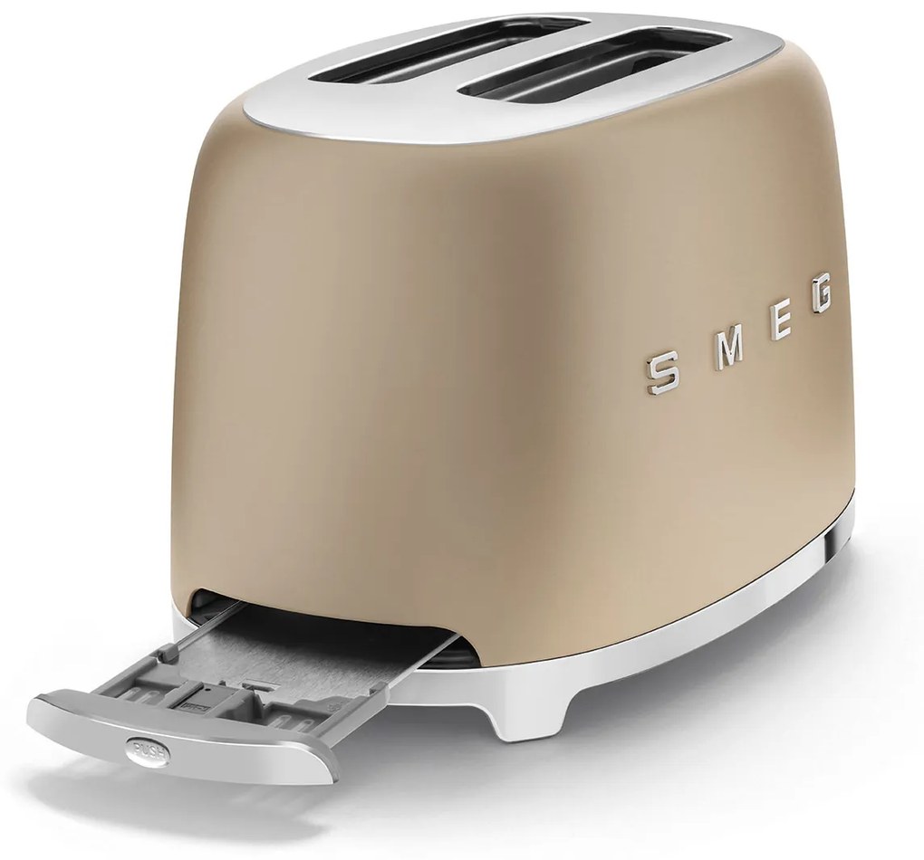50-es évek Retro stílusú kenyérpirító P2 950W matt arany - SMEG