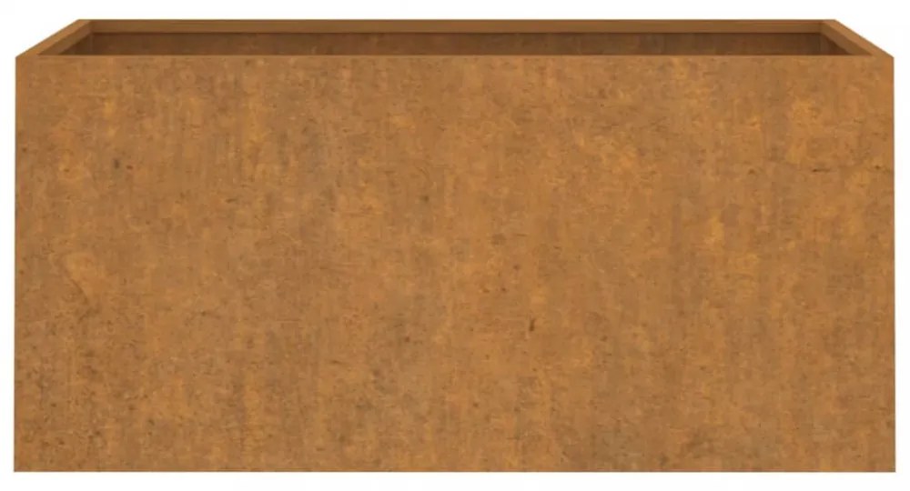 corten acél növénytartó 62x30x29 cm