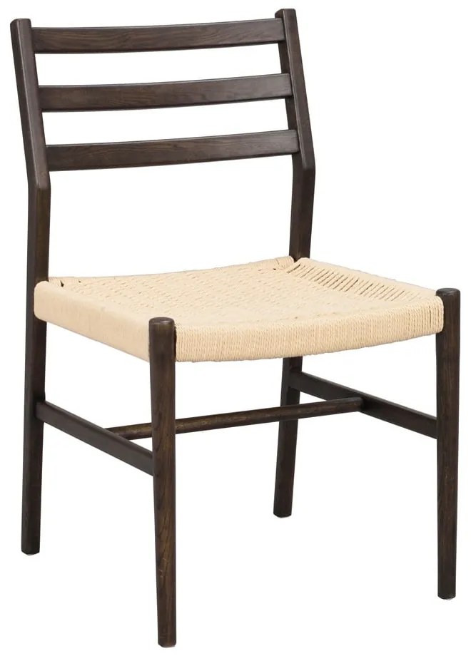 Natúr színű-sötétbarna étkezőszék szett 2 db-os Harlan – Rowico