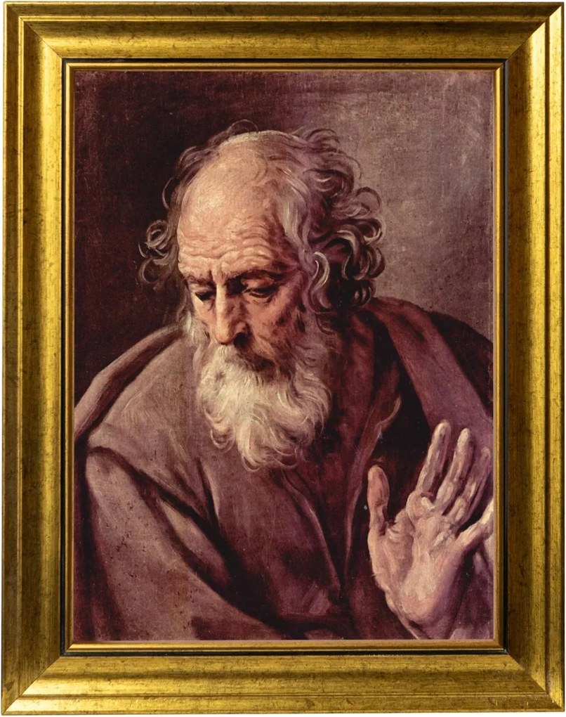 Szent József Vászonkép Arany Keretben 30X40